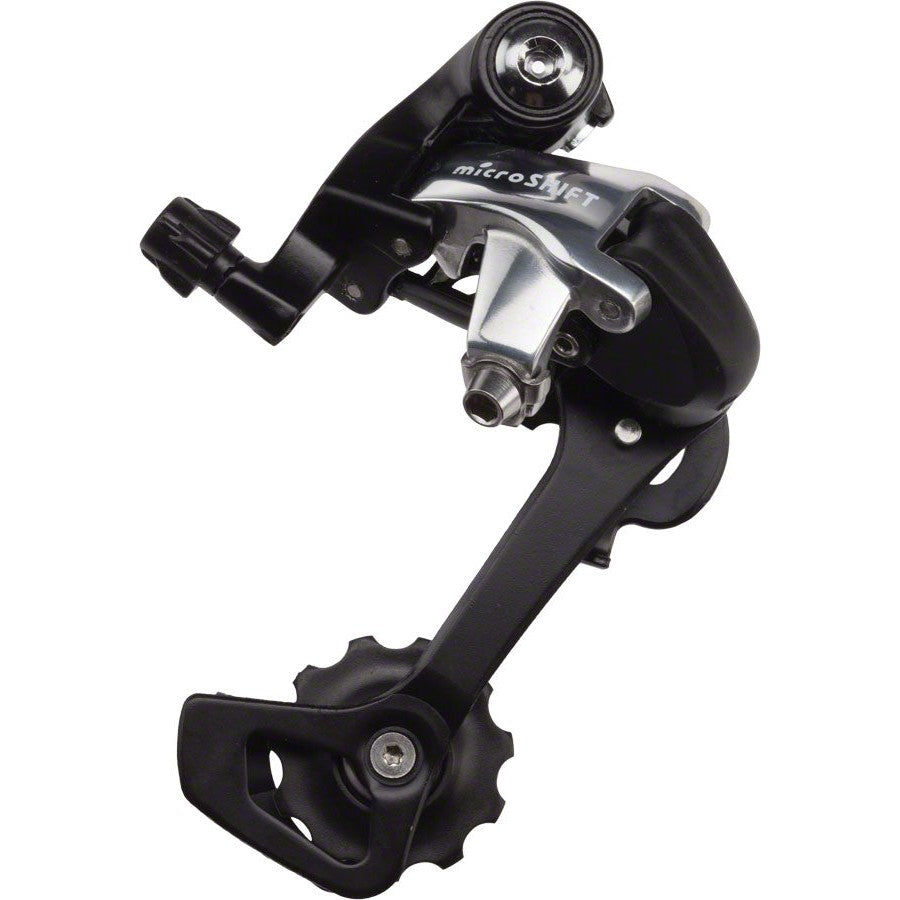 microSHIFT R9 Rear Derailleur 9 Speed Long Cage Black/Silver 3x9