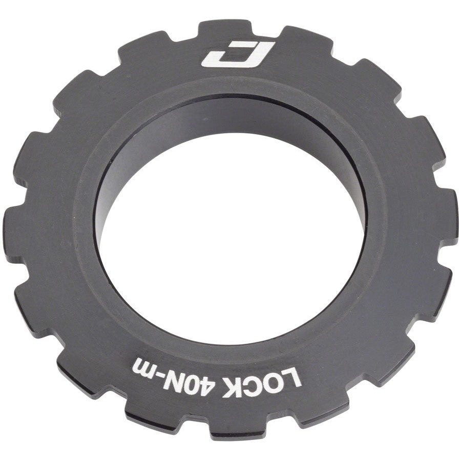 Jagwire Center Lock Disc Brake Rotor Lock Ring for 15-20mm Axles, Alloy, Black