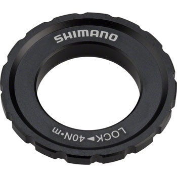 Shimano XT M8010 Outer Serration Centerlock Disc Rotor Lockring, for use with 12/15/20mm Axle Hubs