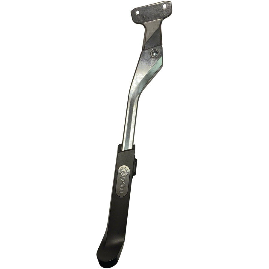 Portland Design Works Power Stance Rear Mount Adjustable Kickstand: 40mm Spacing, Silver