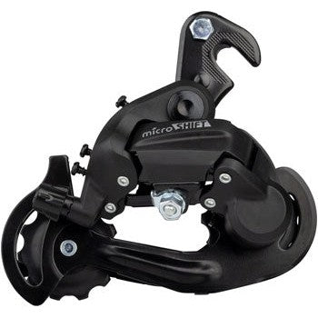 microSHIFT M21 Rear Derailleur - 6,7 Speed, Short Cage, Dropout Claw Hanger, Black