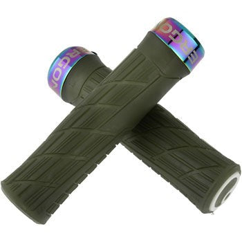 Ergon GE1 Evo Factory Grips - Frozen Moss/Oil Slick, Lock-On