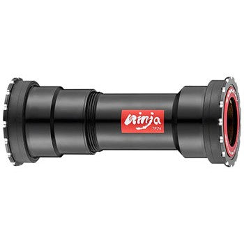 Token Ninja BB841T-41O1 Press Fit Double-Thread Bottom Bracket - BB86/BB89.5/BB92, Shimano HollowTech II / SRAM GXP, Black