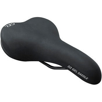 Delta D2 Comfort Gel Saddle - Steel, Black