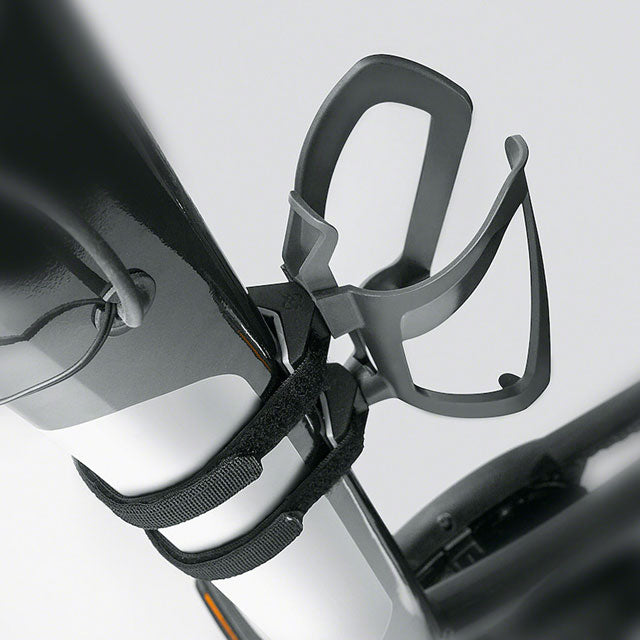SKS Anywhere Adaptor with Topcage Water Bottle Cage, Strap-On, Black