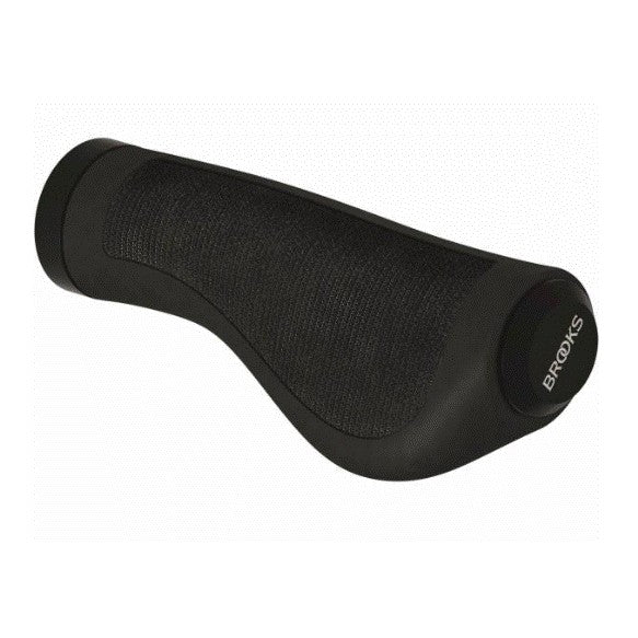 Brooks Ergonomic Grips 130/130mm Rubber - Black