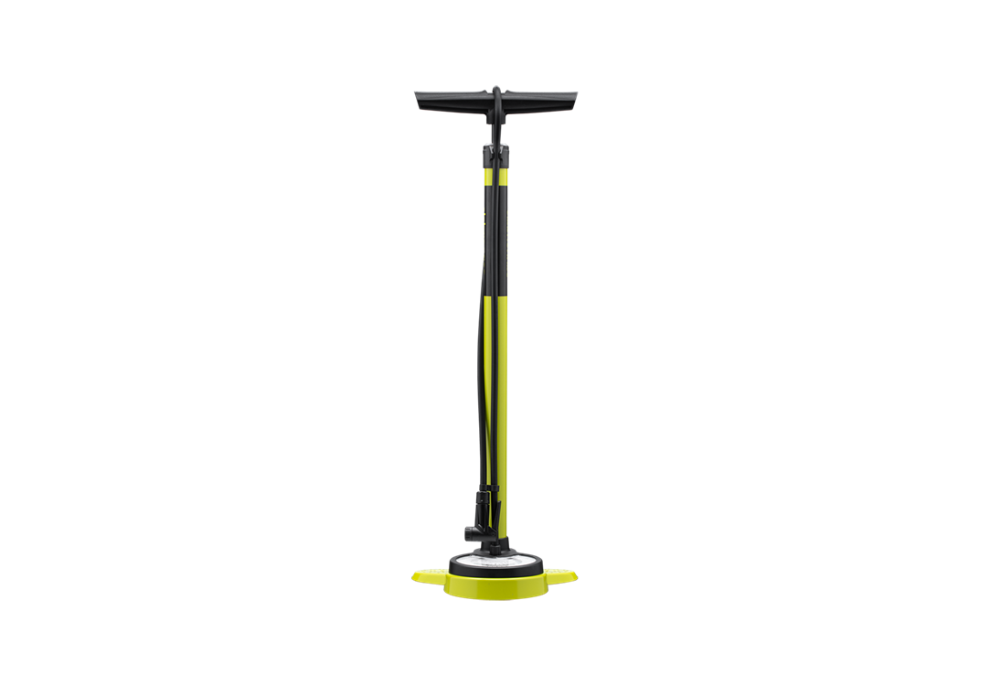 Cannondale Essential Floor Pump, Highlighter Yellow