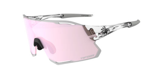 Tifosi Rail Race Crystal Clear Clarion Rose Interchangeable lenses