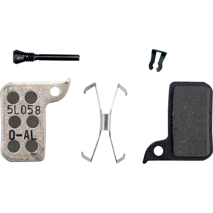 SRAM Disc Brake Pads - Organic Compound, Aluminum Backed (Quiet/Light), Monoblock, SRAM Hydraulic Road Disc, Level A1 (2017-2019)
