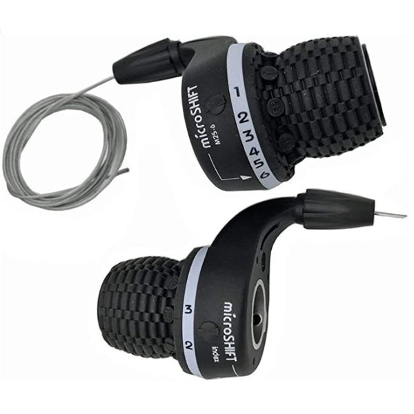 Microshift MS25-6 Twist Shifter Set 3x6 Shimano