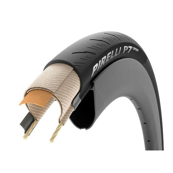 PIRELLI P7 SPORT 700x26 ROAD TIRE, Folding
