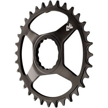 RaceFace Narrow Wide Chainring: Direct Mount CINCH, 32t, Steel, Black
