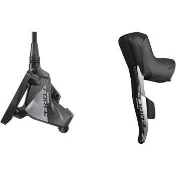 SRAM Force eTap AXS HRD Shift/Brake Lever and Hydraulic Disc Caliper - Left/Front, Flat Mount 20mm Offset, 950mm Hose, Black, D1