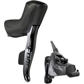 SRAM Force eTap AXS HRD Shift/Brake Lever and Hydraulic Disc Caliper - Right/Rear, Flat Mount 20mm Offset, 1800mm Hose, Black, D1