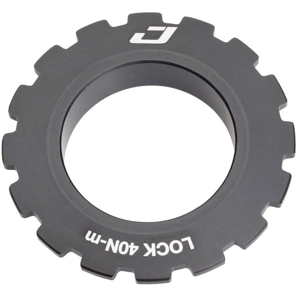 Jagwire Center Lock Disc Brake Rotor Lock Ring for 15-20mm Axles, Alloy, Black