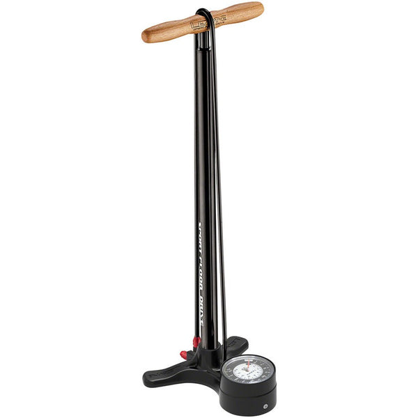 Lezyne Sport Floor Drive Floor Pump with 3.5" Gauge, ABS Pro Head, Black