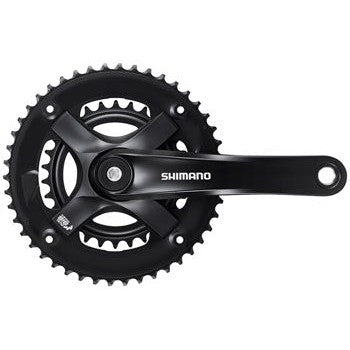 Shimano FC-TY-501-2 Crankset - 170mm, 7/8-Speed, 46-30t, Riveted, Square Taper JIS Spindle Interface, Black