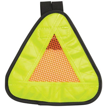 Aardvark Reflective Triangle Yield Symbol 7x7" with Velcro Strap