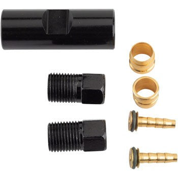 TRP HY1.0 Disc Brake Small Parts - For 5.5mm, Coupler, Compression Ferrules, Brass Inserts with O-Ring, and Hose Retainer