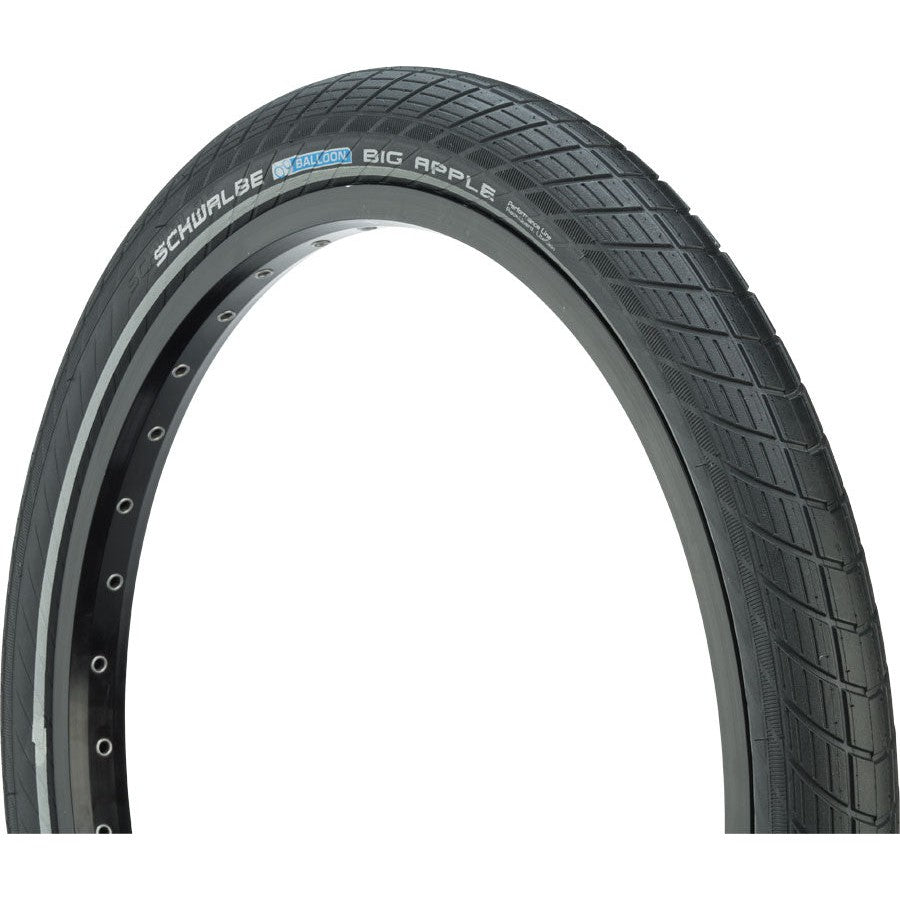 Schwalbe Big Apple Tire - 700 x 50, Clincher, Wire, Black/Reflective, Active, SBC, K-Guard