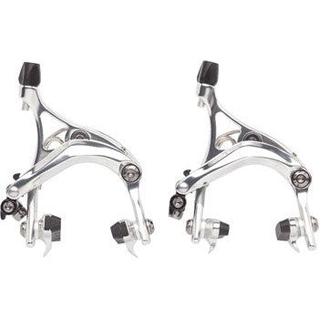 Tektro R539 Road Caliper Set Front & Rear Silver 47-57mm QR