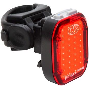 NiteRider Vmax+ 180 Taillight - 180 Lumens, Seatpost or Clothing Clip Mount, Black