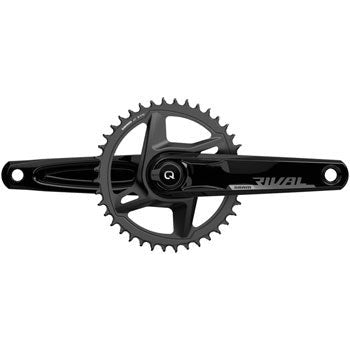 SRAM Rival 1 AXS Wide Power Meter Crankset - 165mm, 12-Speed, 40t, 8-Bolt Direct Mount, DUB Spindle Interface, Black, D1