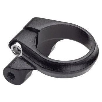 Seatpost Clamp - 34.9mm, Bolt-On, Black w/ Rack Mounts