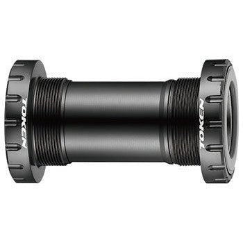 Token BB386BSA Threaded Bottom Bracket - English, BB386, Black