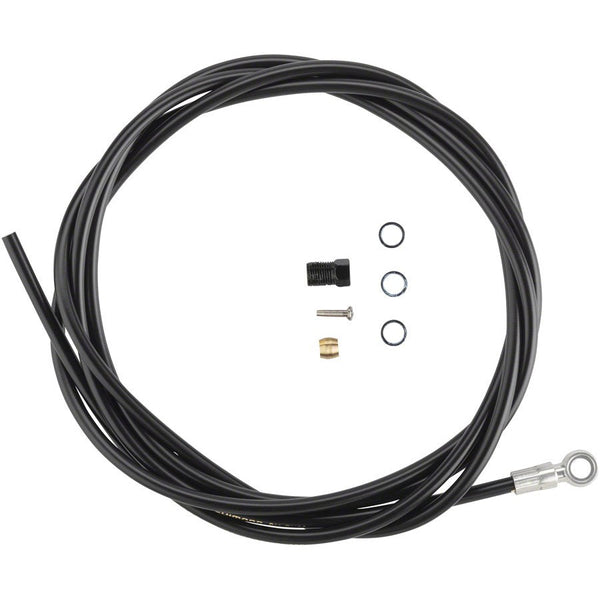 Shimano SM-BH90-SBM High Pressure Disc Brake Hose Kit - Corrosion-Resistant Banjo, 2000mm, Black