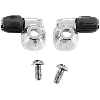 Shimano SM-CS50 Outer Stopper Assembly - For Light Aluminum Frame with Flat Downtube Shift Bosses, Right and Left Pair