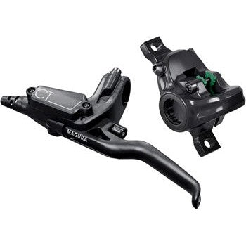 Magura MT C4 Disc Brake and Lever - Front, Hydraulic, 2-Piston, Post Mount, Black