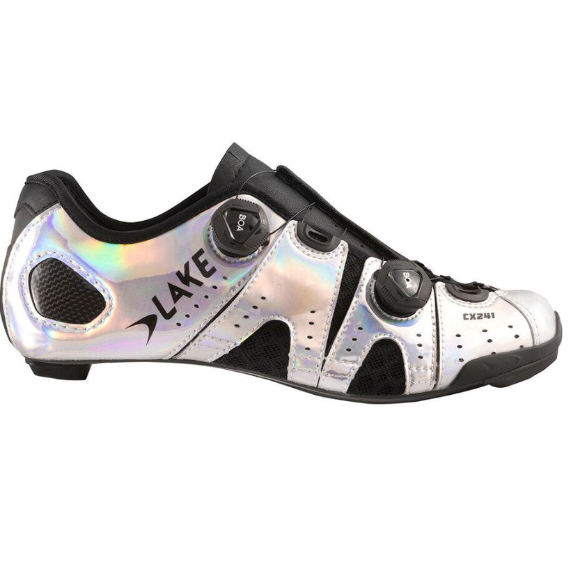 Lake CX241 Chrome / Black Road Cycling Shoe