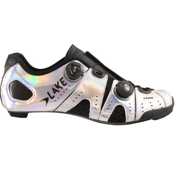 Lake CX241 Chrome / Black Road Cycling Shoe