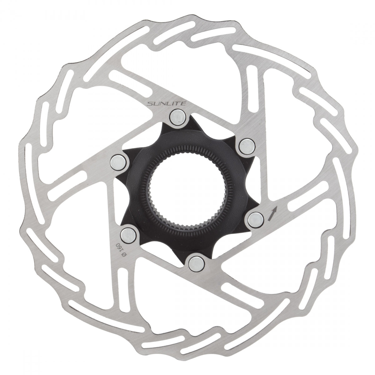 Sunlite 2-Piece CL Disc Rotor 160mm Black/Silver