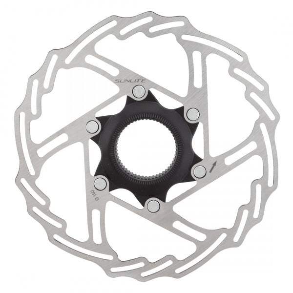 Sunlite 2-Piece CL Disc Rotor 160mm Black/Silver