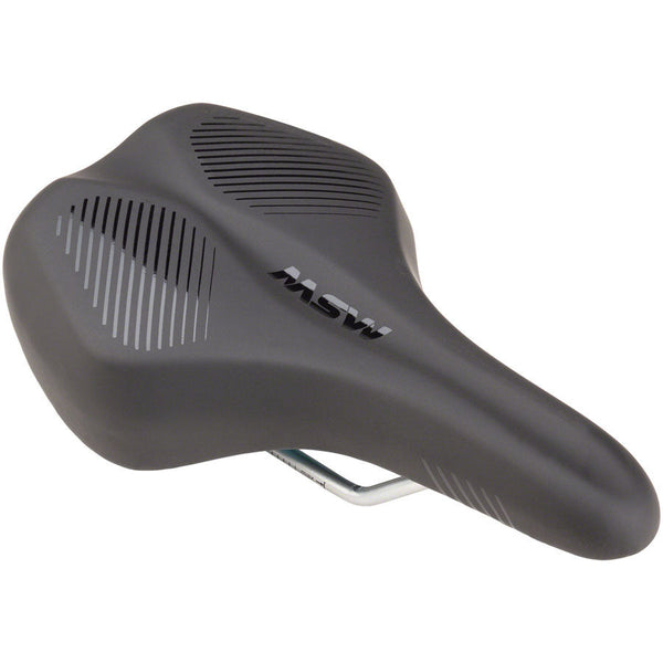 MSW Spin Fitness Saddle - Steel, Black