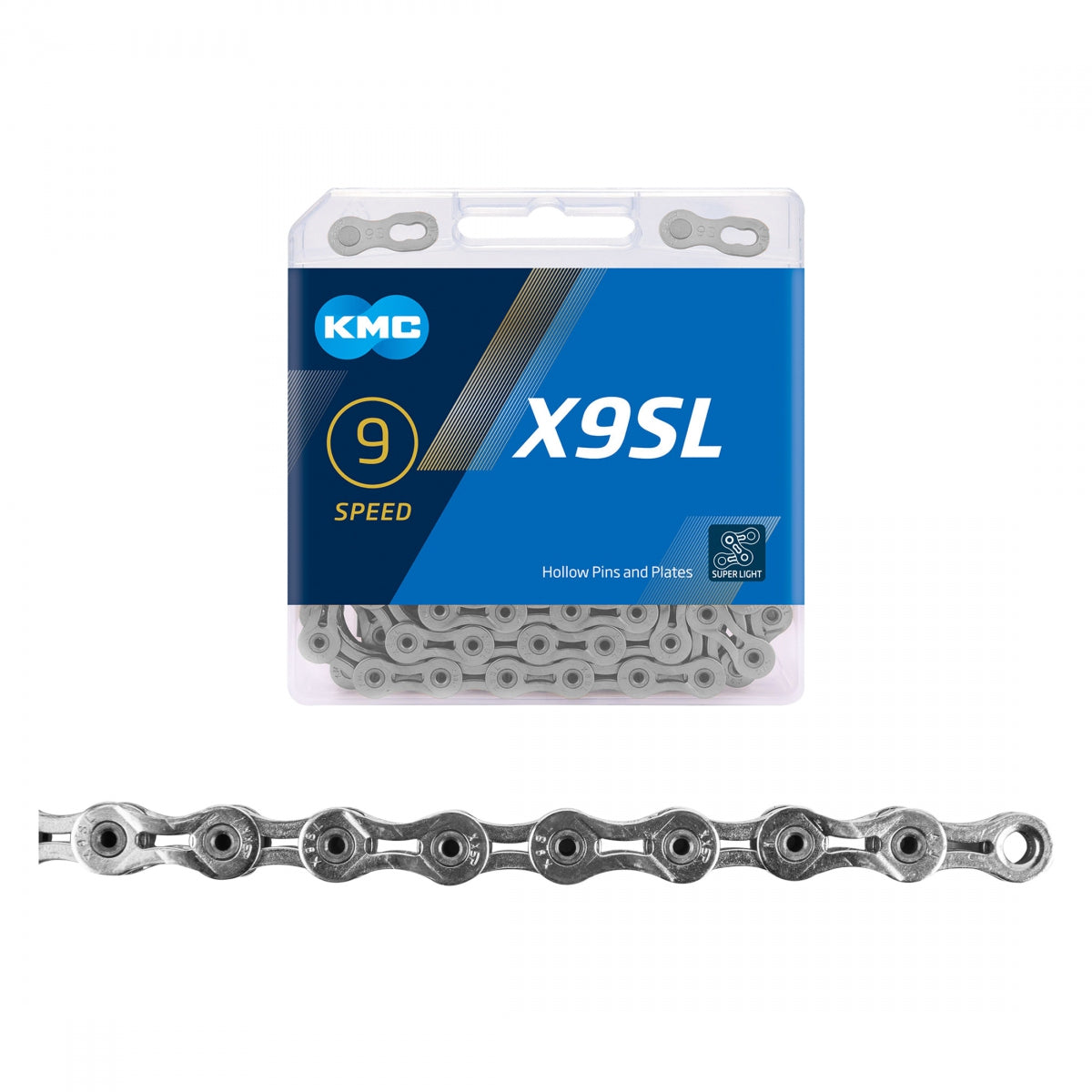 KMC X9SL Chain, 116L, Silver