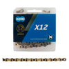 KMC X12-TI GOLD chain 11/128" 126Links