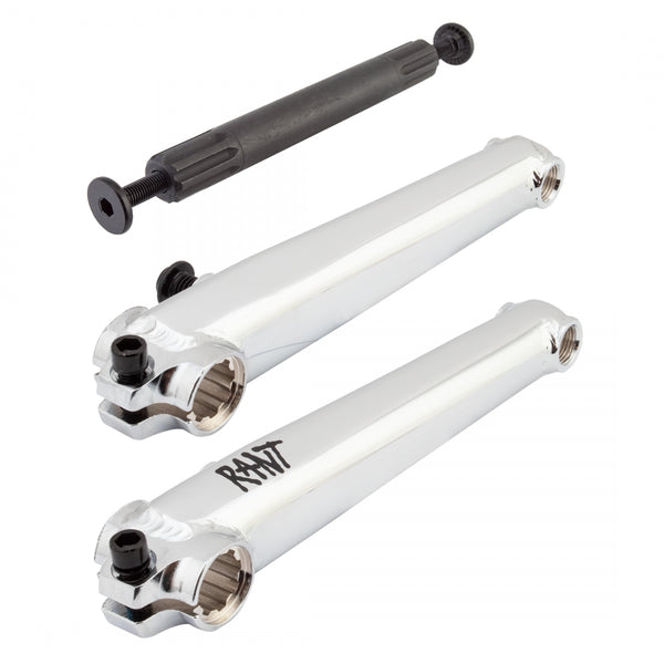 RANT Bangin 8 Silver 19mm BMX Crankset 165mm Arm 150mm Spindle