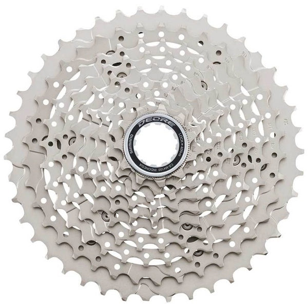 Shimano Deore CS-M4100-10 Cassette - 10-Speed, Silver