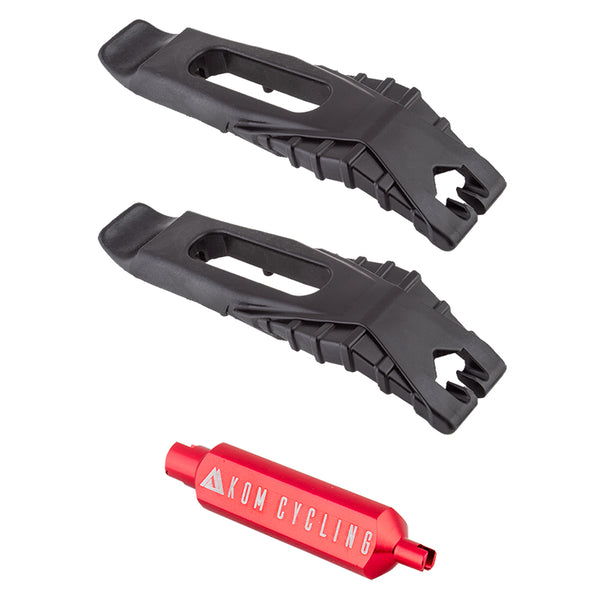 KOM CYCLING Tubeless Tire Lever/Valve Core Tool Set