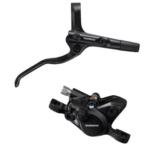 DISC BRAKE ASSEMBLED SET, BL-MT200(L), BR-MT200(F), BLACK, W/O ADAPTER, RESIN PAD (W/O FIN), SM-BH59-SS 1000 MM BLACK