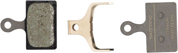 Shimano K05Ti-RX Disc Brake Pads and Springs - Resin Compound, Titanium Back Plate, One Pair