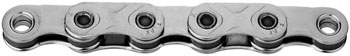 KMC X-Flat EPT Waxed Chain - 12/13-Speed, 126 Links, Compatible with SRAM T-Type and AXS Systems, Silver