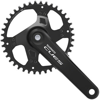 Shimano CUES FC-U4000-1 Crankset - 170mm, 9/10/11-Speed, 40t, Riveted, Square Taper, Black