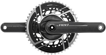 SRAM RED Crankset 2x 12-Speed, 8-Bolt Direct Mount, DUB Spindle Interface, Natural Carbon, E1