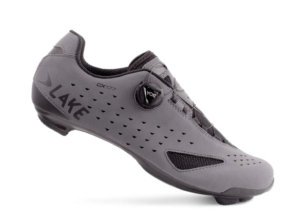 Lake CX177 Road Cycling Shoes Matte Grey/Black