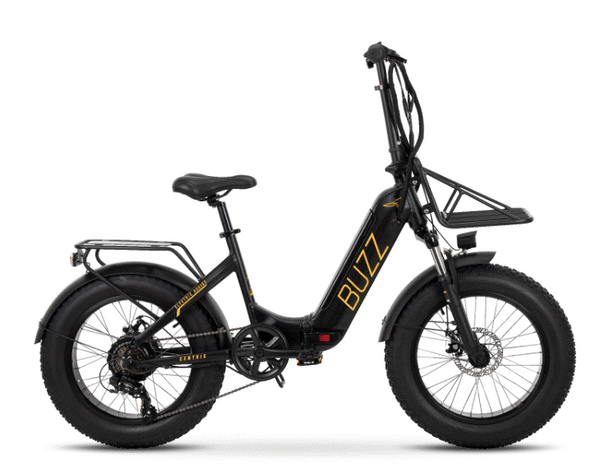 Buzz Bicycles Centris, Class 2 Folding eBike, Black
