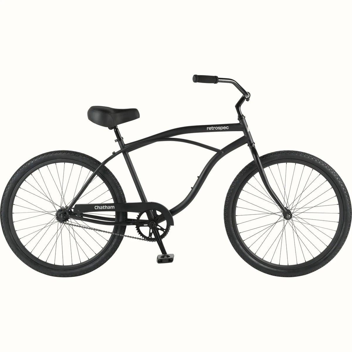 Retrospec Chatham Single Speed Cruiser Matte Black